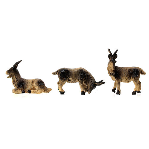 Set of 6 goats, resin, for Nativity Scene with 10-12 cm characters 3