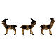 Set of 6 goats, resin, for Nativity Scene with 10-12 cm characters s2