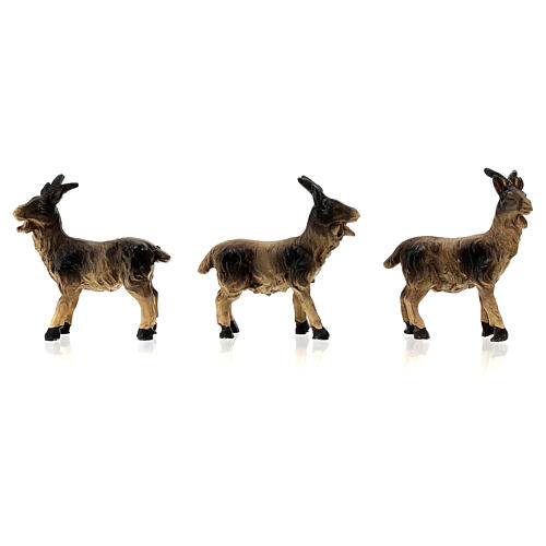 Conjunto rebanho 6 cabras resina para presépio com figuras altura média 10-12 cm 2