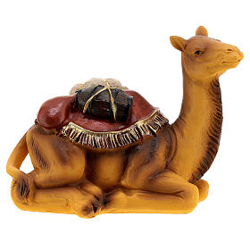 Camel lying down, h 8 cm, for Nativity Scene with 10 cm characters
