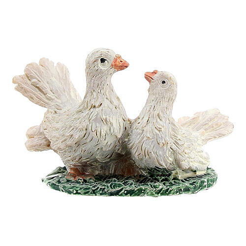 Set of 3 pigeons for Nativity Scene with 10 cm characters 2