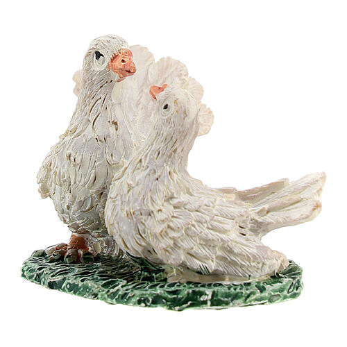 Pigeon figurine set 3 pcs for 10 cm nativity scene 4