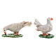 Pigeon figurine set 3 pcs for 10 cm nativity scene s5