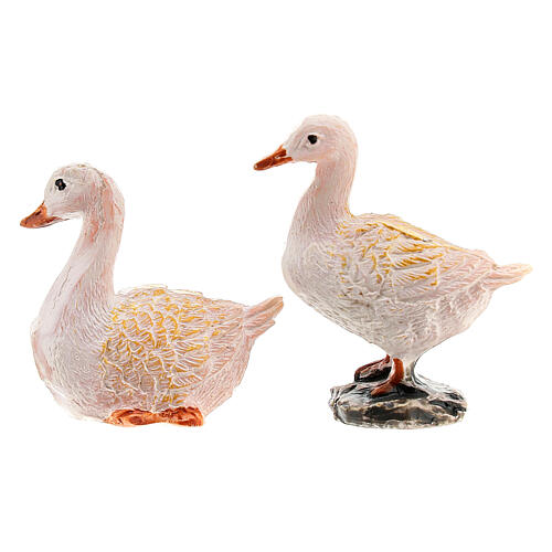 Família de patos para presépio com figuras de 12 cm, 4 peças 4