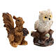 Hare owl squirrel set for 10 cm nativity s2