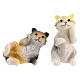 Set of 6 cats for Nativity Scene with 10 cm characters s3