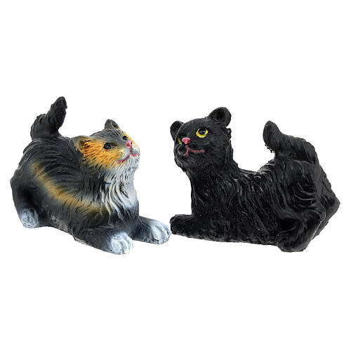 Conjunto de gatos, 6 peças, para presépio com figuras de 10 cm 7