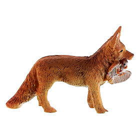 Fox with bird in its mouth for Nativity Scene with characters of 10 cm