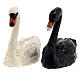 Pair of swans for resin Nativity Scene with characters of 10 cm s4