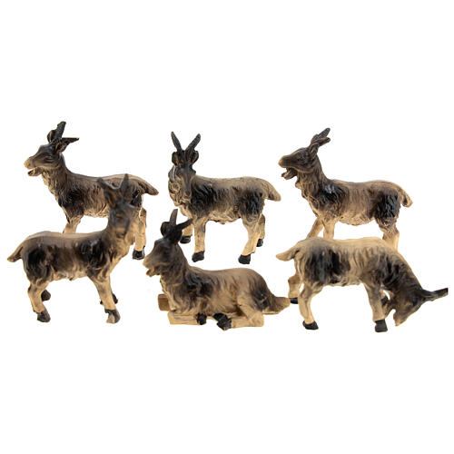 Goat figurines for 10 cm nativity scene with 6 statues 1