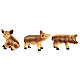 Famille de sangliers 4 pcs crèche 10 cm s5