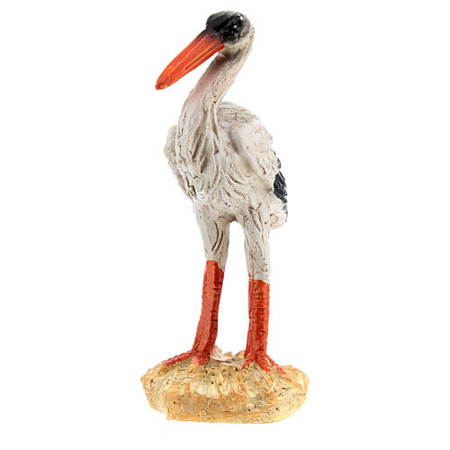 Cicogna resina per presepe 15 cm 2