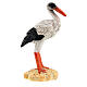 Cicogna resina per presepe 15 cm s1