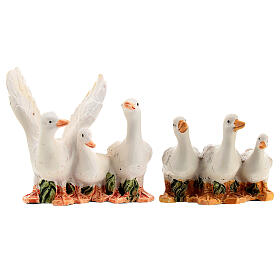 Set of geese, 2 pieces, for Nativity Scene with 10 cm characters