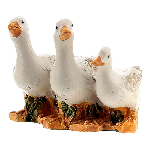 Set of geese, 2 pieces, for Nativity Scene with 10 cm characters 3