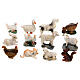 Set of 12 animals for Nativity Scene with 10 cm characters s1