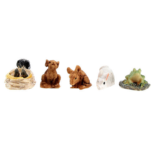 Set of small animals for Nativity Scene with 10 cm characters 2