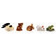 Set of small animals for Nativity Scene with 10 cm characters s3
