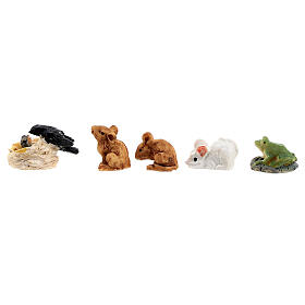 Conjunto animais de pequeno porte para presépio com figuras de 10 cm
