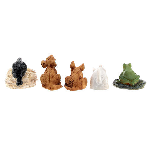 Conjunto animais de pequeno porte para presépio com figuras de 10 cm 4