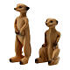 Pair of meerkats of 4 cm for Nativity Scene of 10 cm characters s2