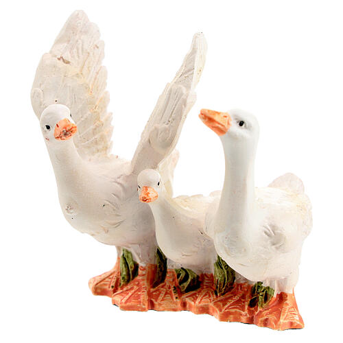 Geese set 2pcs 6 cm for 12 cm nativity scene 2