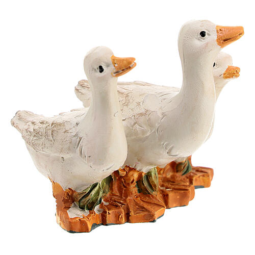 Geese set 2pcs 6 cm for 12 cm nativity scene 3