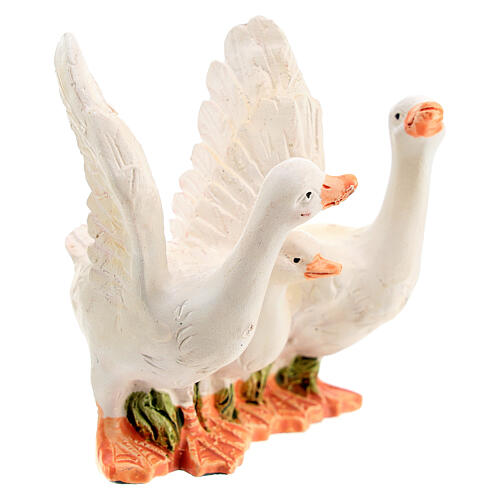 Geese set 2pcs 6 cm for 12 cm nativity scene 4