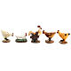 Set of 5 hens for Nativity Scene with 12 cm characters s1
