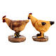 Set of 5 hens for Nativity Scene with 12 cm characters s3