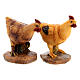 Set of 5 hens for Nativity Scene with 12 cm characters s6
