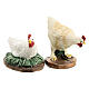 Set of 5 hens for Nativity Scene with 12 cm characters s7