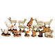 Farm animals set in resin 4 cm, 10 cm nativity scene s1