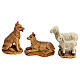 Farm animals set in resin 4 cm, 10 cm nativity scene s2