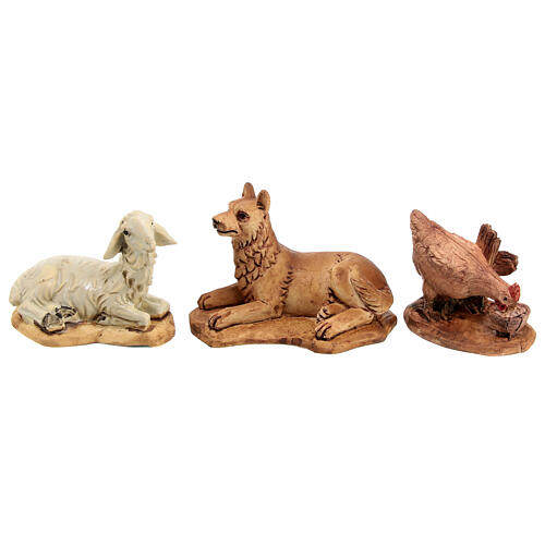 Set animali da fattoria grandi 15pz presepe 15 cm 2