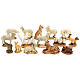 Set animali da fattoria grandi 15pz presepe 15 cm s1