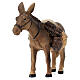 Resin donkey with saddle for Nativity Scene with 16 cm characters s4