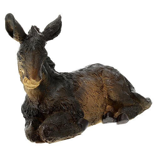 Ox and donkey for resin Nativity Scene with 14 cm characters 6