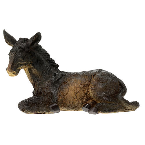 Boi e burro resina para presépio com figuras de 15 cm 2
