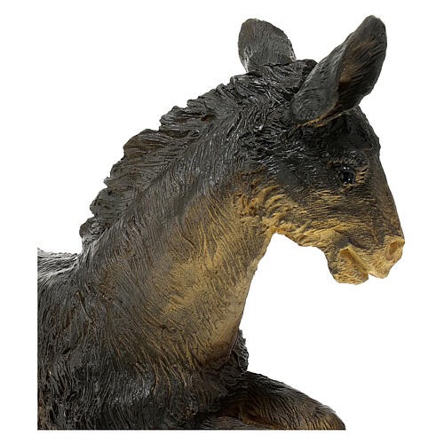 Donkey and Ox resin nativity 14 cm 4
