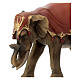 Elefante silla roja de resina belén 12 cm s2