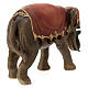 Red saddle elephant in resin for 12 cm nativity scene s6