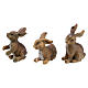 Set of animals, owl squirrel and hares, for Nativity Scene with 12 cm characters s4