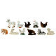 Set of 11 animal figurines for Nativity Scene of 10 cm s2