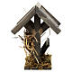 Kit of roe deers 7 cm with wood manger of 10x10x10 cm, for a 10-12 cm Nativity Scene s7