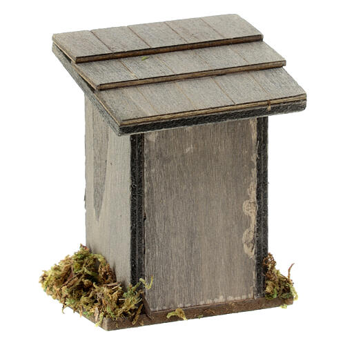 Set pollaio singolo 5x5x5 cm con galline e mangime presepe 10-12 cm 7