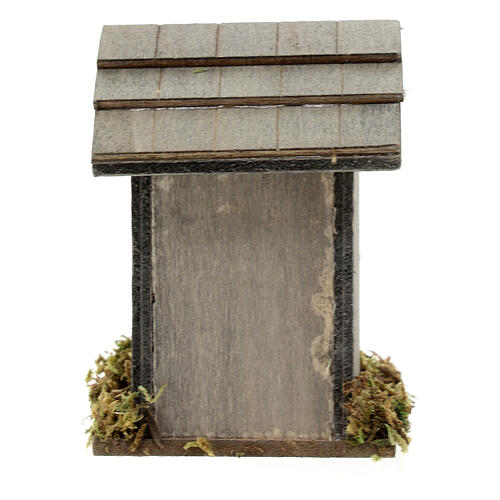 Single chicken coop set 5x5x5 cm with hens and feed for 10-12 cm nativity scene 9