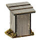 Single chicken coop set 5x5x5 cm with hens and feed for 10-12 cm nativity scene s7