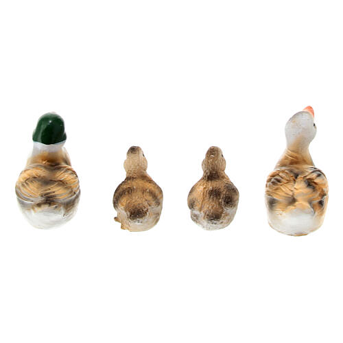 Set familia de patos 2 cm de resina belén 10-12 cm 5