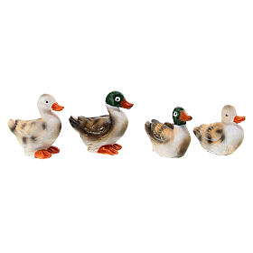 Resin family set of ducks 2 cm for 10-12 cm nativity